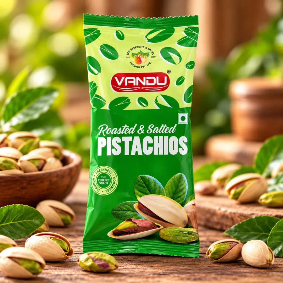 Roasted & Salted Pistachios – Pillow Pouch