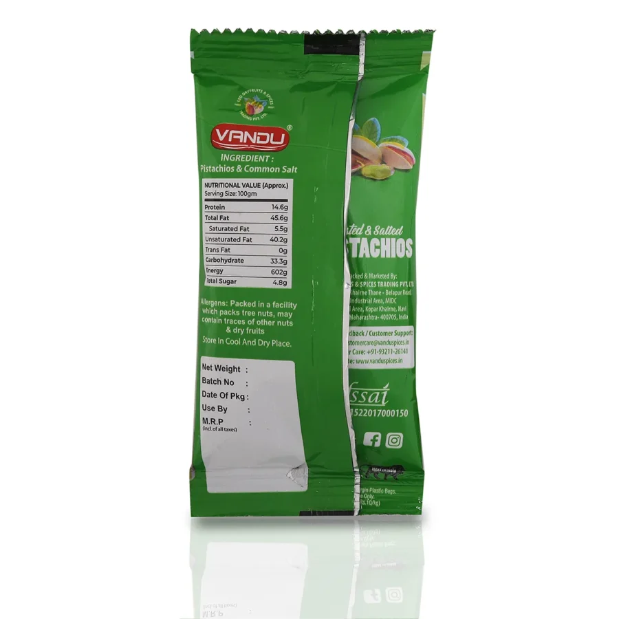 Roasted & Salted Pistachios – Pillow Pouch
